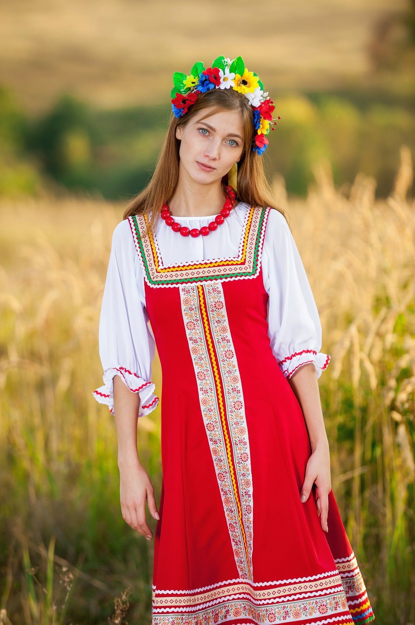 Women in Slavic costumes in Sao Miguel de Tucuman